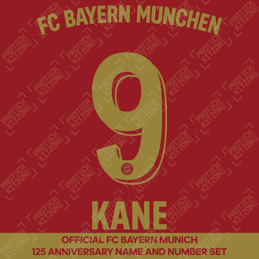 Kane 9 - Official Bayern Munich 125 Anniversary Name and
